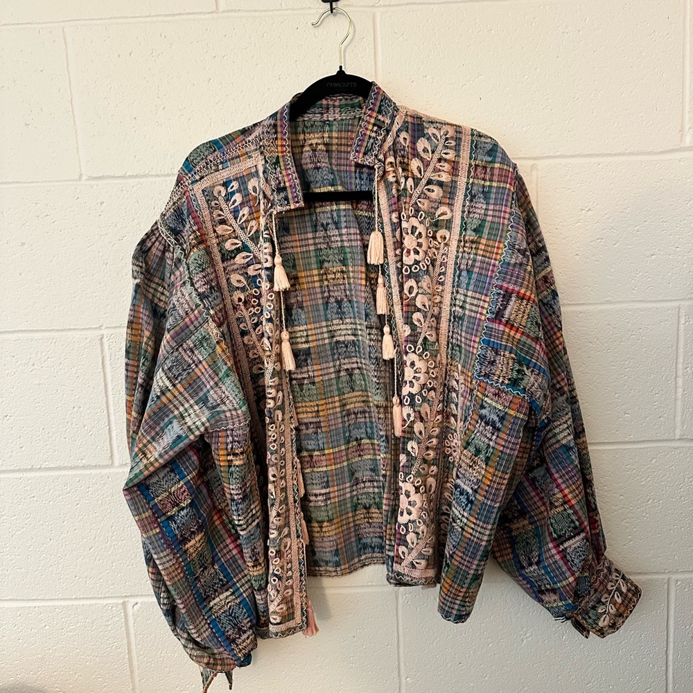 Multicolor Plaid Women's Jacket